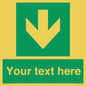 SV6290: Safe condition Custom arrow down sign