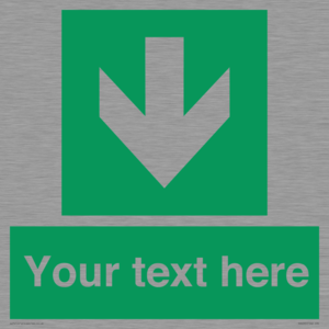 SV6290: Safe condition Custom arrow down sign