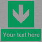 SV6290: Safe condition Custom arrow down sign