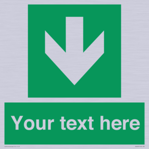 SV6290: Safe condition Custom arrow down sign