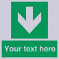 SV6290: Safe condition Custom arrow down sign