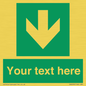 SV6290: Safe condition Custom arrow down sign