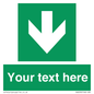 SV6290: Safe condition Custom arrow down sign