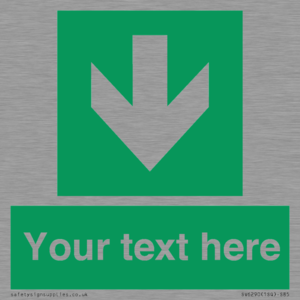 SV6290: Safe condition Custom arrow down sign