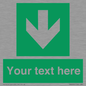 SV6290: Safe condition Custom arrow down sign