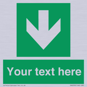 SV6290: Safe condition Custom arrow down sign