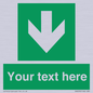 SV6290: Safe condition Custom arrow down sign