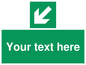 SV6291: Safe condition Custom arrow down left sign