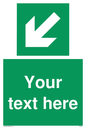SV6291: Safe condition Custom arrow down left sign