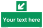 SV6291: Safe condition Custom arrow down left sign