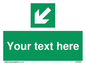 SV6291: Safe condition Custom arrow down left sign