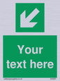 SV6291: Safe condition Custom arrow down left sign