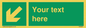 SV6291: Safe condition Custom arrow down left sign