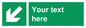 SV6291: Safe condition Custom arrow down left sign