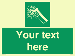 SV7209: Custom sign safe condition emergency hammer