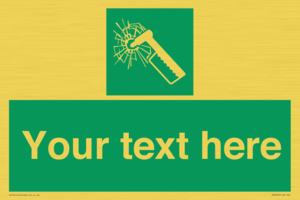 SV7209: Custom sign safe condition emergency hammer