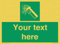 SV7209: Custom sign safe condition emergency hammer