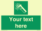 SV7209: Custom sign safe condition emergency hammer