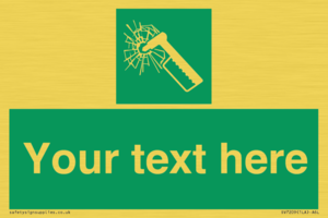 SV7209: Custom sign safe condition emergency hammer