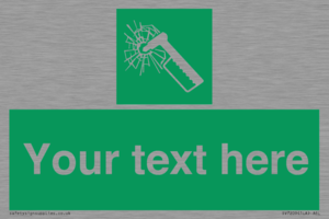 SV7209: Custom sign safe condition emergency hammer