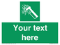SV7209: Custom sign safe condition emergency hammer