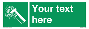 SV7209: Custom sign safe condition emergency hammer