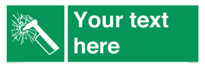 SV7209: Custom sign safe condition emergency hammer
