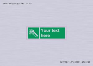 SV7209: Custom sign safe condition emergency hammer