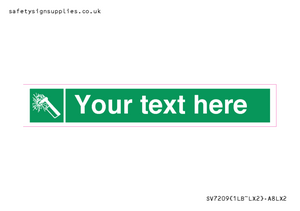 SV7209: Custom sign safe condition emergency hammer