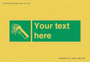 SV7209: Custom sign safe condition emergency hammer