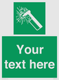SV7209: Custom sign safe condition emergency hammer
