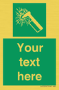 SV7209: Custom sign safe condition emergency hammer