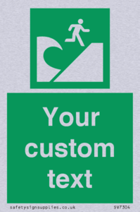 SV7304: Custom Safe Condition Tsunami evacuation area