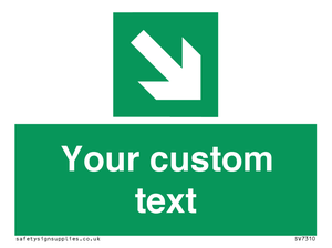 SV7310: Custom Safe Condition Down right arrow