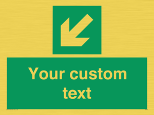 SV7312: Custom Safe Condition Down left arrow