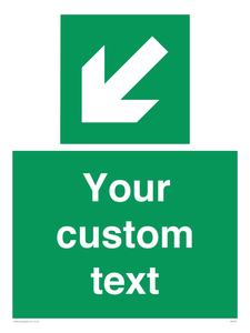 SV7312: Custom Safe Condition Down left arrow