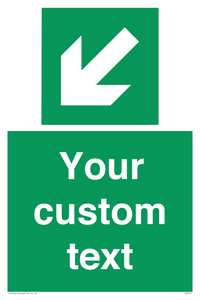 SV7312: Custom Safe Condition Down left arrow