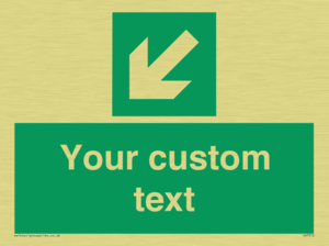 SV7312: Custom Safe Condition Down left arrow