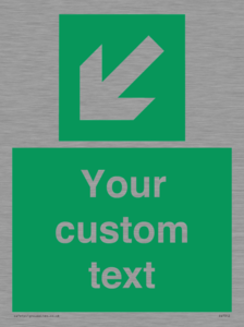 SV7312: Custom Safe Condition Down left arrow