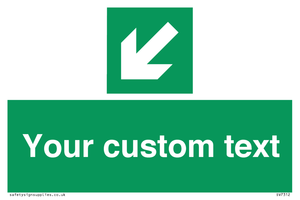 SV7312: Custom Safe Condition Down left arrow