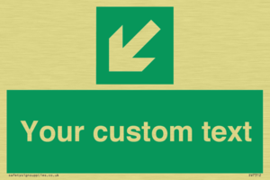 SV7312: Custom Safe Condition Down left arrow