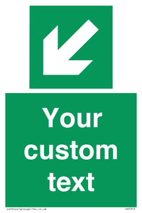 SV7312: Custom Safe Condition Down left arrow