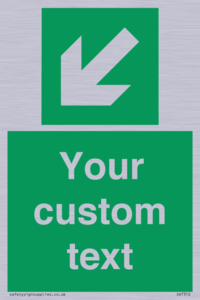 SV7312: Custom Safe Condition Down left arrow