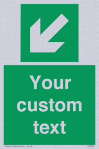 SV7312: Custom Safe Condition Down left arrow