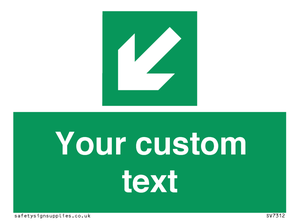 SV7312: Custom Safe Condition Down left arrow