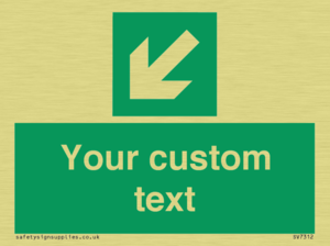 SV7312: Custom Safe Condition Down left arrow