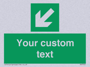 SV7312: Custom Safe Condition Down left arrow