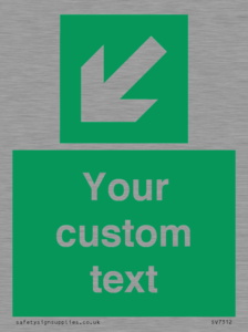 SV7312: Custom Safe Condition Down left arrow