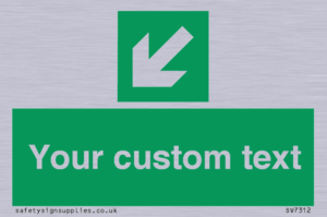 SV7312: Custom Safe Condition Down left arrow