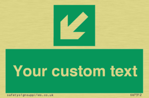 SV7312: Custom Safe Condition Down left arrow